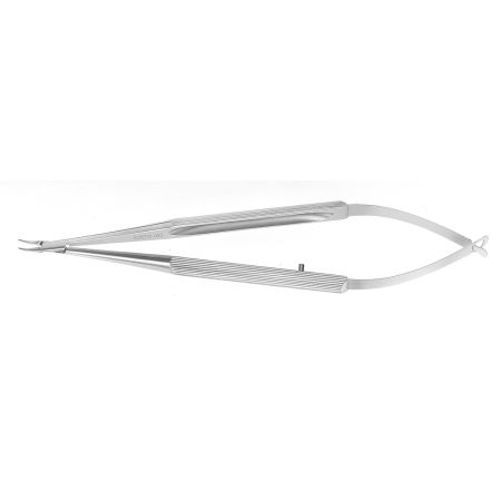Micro Needle Holder Curved W/ Lock Titanium