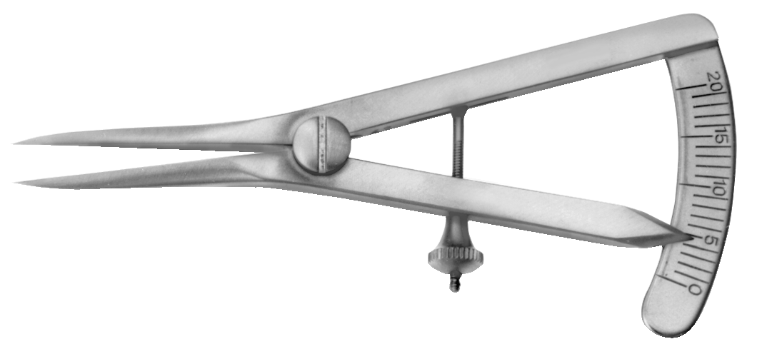 Castroviejo Straight Caliper, Curved