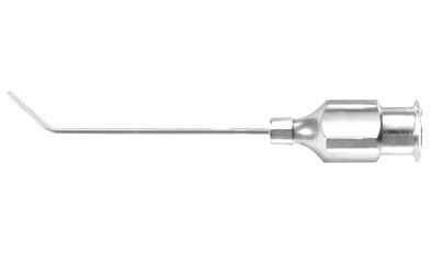 Viscoelastic Aspirating Cannula, 19G, Angled