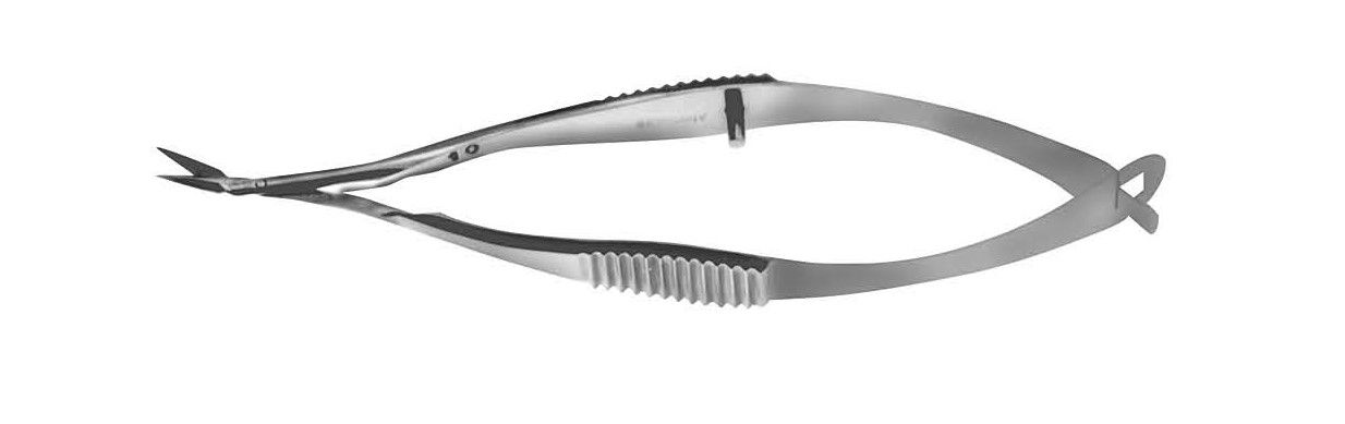 Vannas Capsulotomy Scissors, 7mm, Angled Up