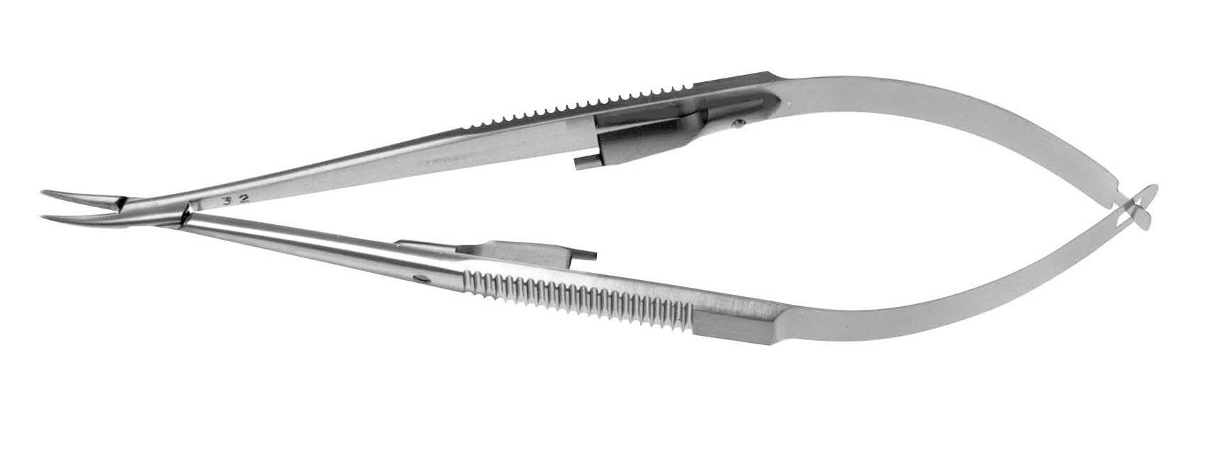 Castroviejo Needle Holder, Delicate, Curved with Lock