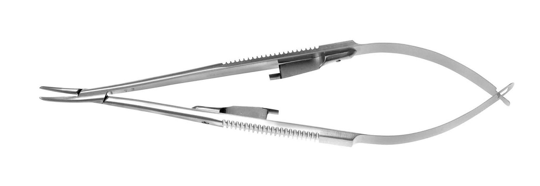 Castroviejo Needle Holder, Curved with Lock