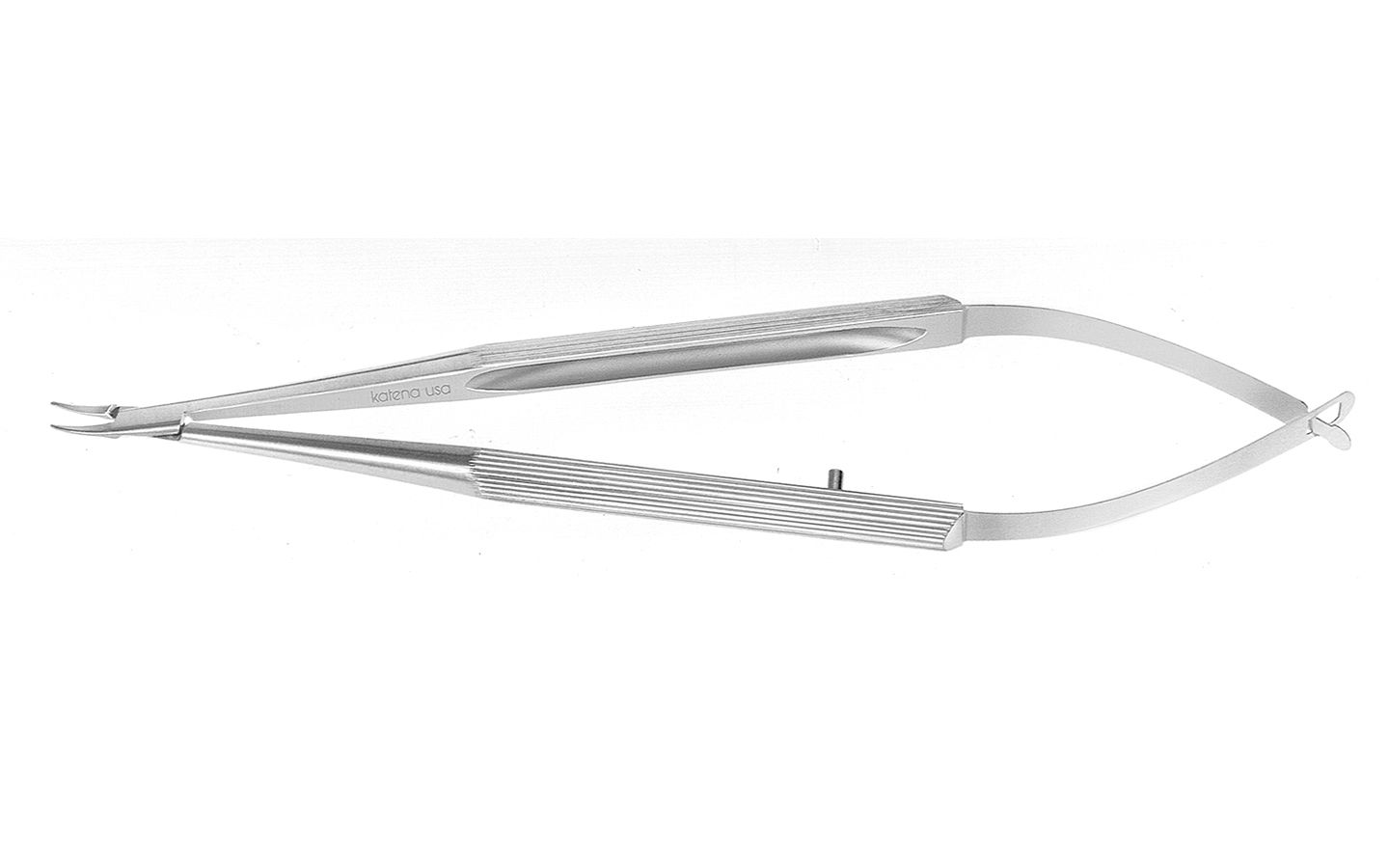 Micro Needle Holder Curved W/ Lock Titanium